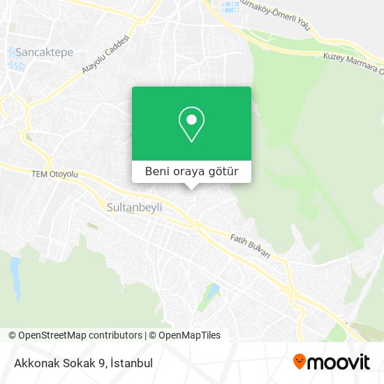 Akkonak Sokak 9 harita