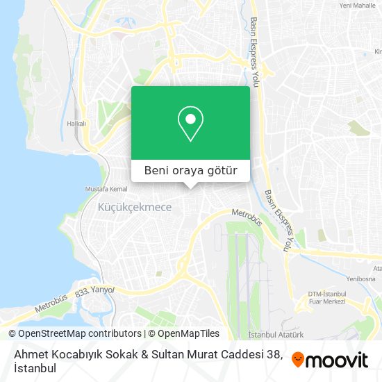 Ahmet Kocabıyık Sokak & Sultan Murat Caddesi 38 harita