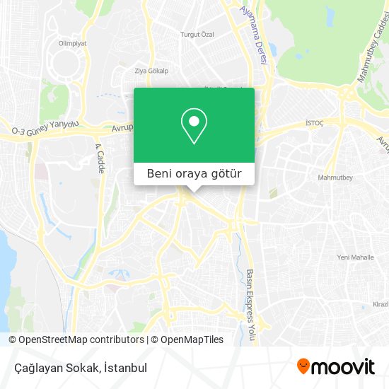 Çağlayan Sokak harita