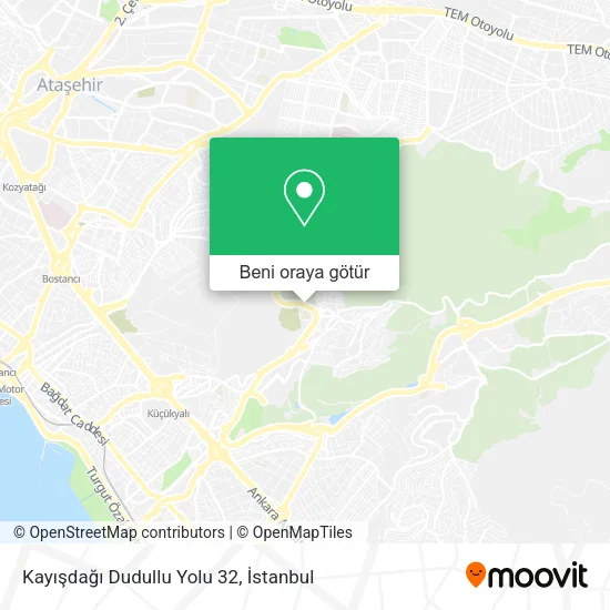 Kayışdağı Dudullu Yolu 32 harita
