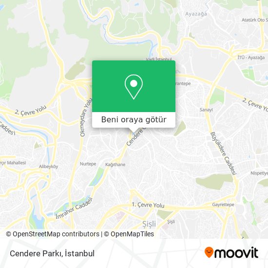 Cendere Parkı harita