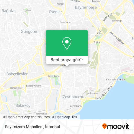 Seyitnizam Mahallesi harita
