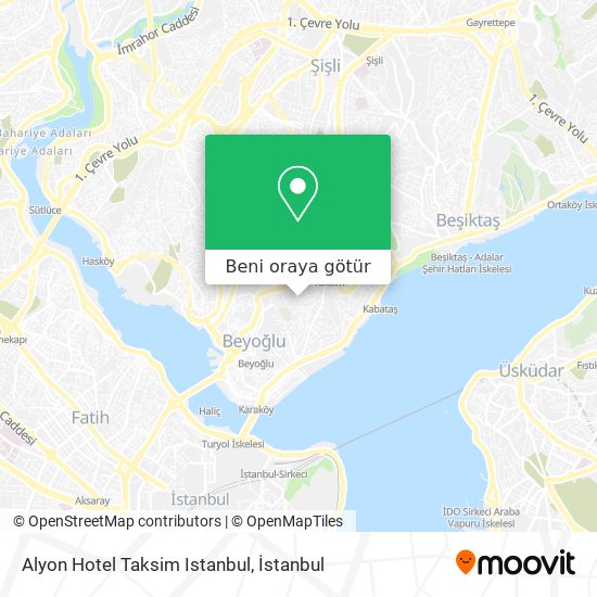 Alyon Hotel Taksim Istanbul harita