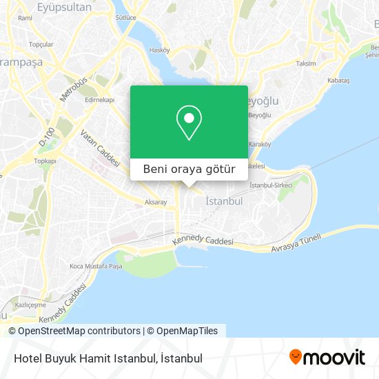 Hotel Buyuk Hamit Istanbul harita