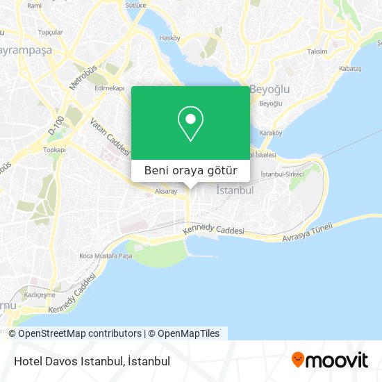Hotel Davos Istanbul harita