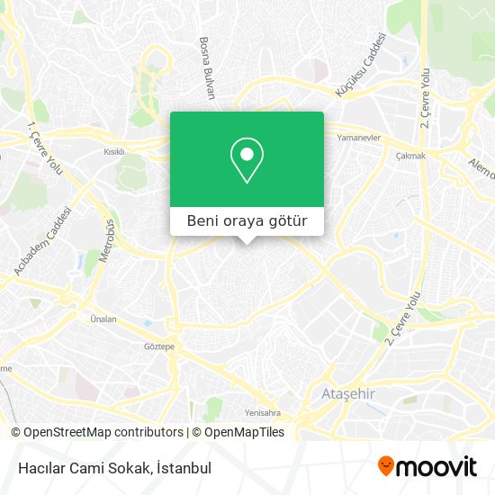 Hacılar Cami Sokak harita