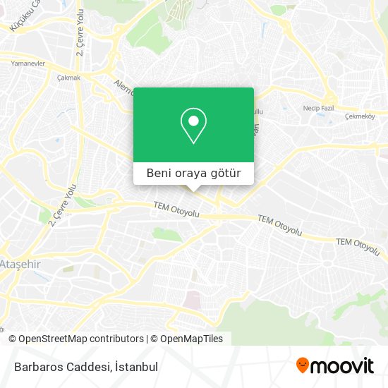 Barbaros Caddesi harita