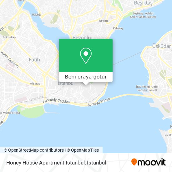 Honey House Apartment Istanbul harita