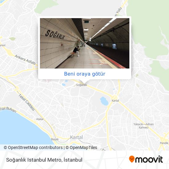 Soğanlık Istanbul Metro harita