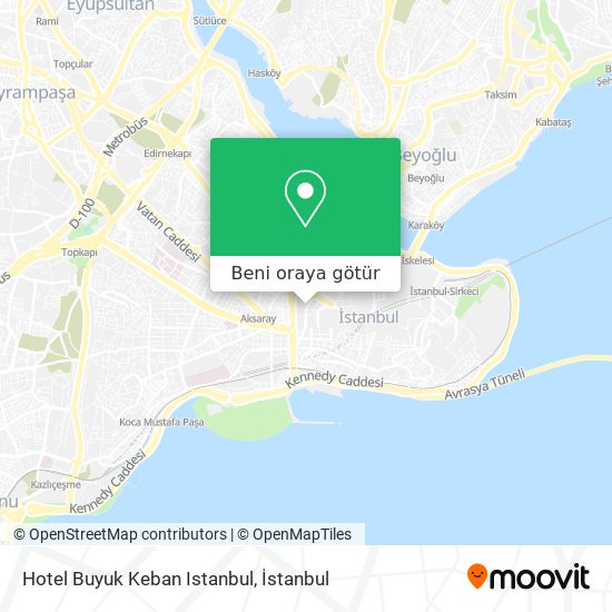 Hotel Buyuk Keban Istanbul harita