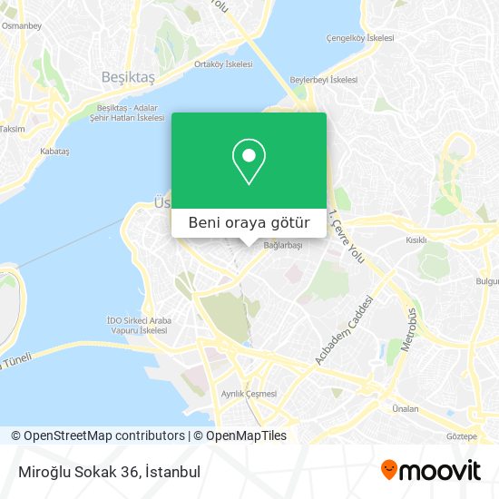 Miroğlu Sokak 36 harita