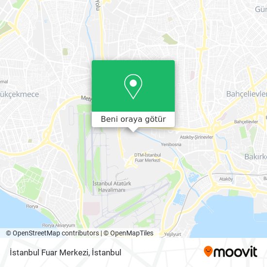 İstanbul Fuar Merkezi harita