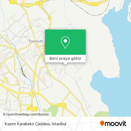 Kazım Karabekir Caddesi harita