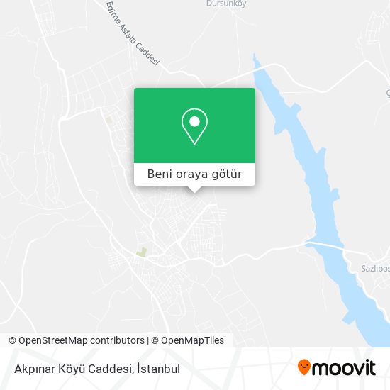Akpınar Köyü Caddesi harita