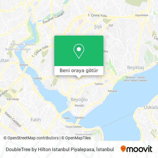 DoubleTree by Hilton Istanbul Piyalepasa harita