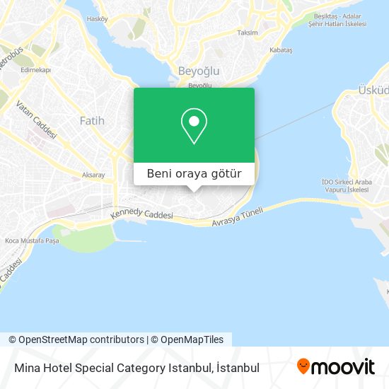 Mina Hotel Special Category Istanbul harita