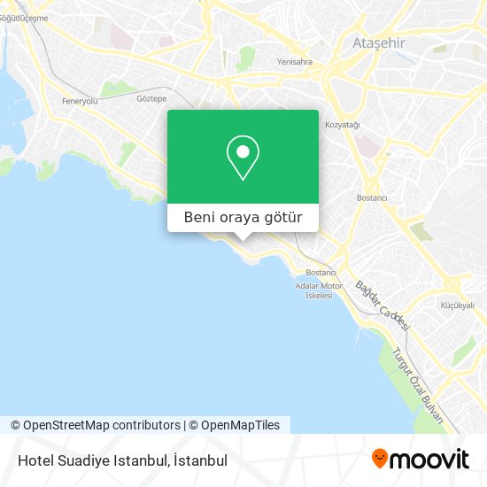 Hotel Suadiye Istanbul harita