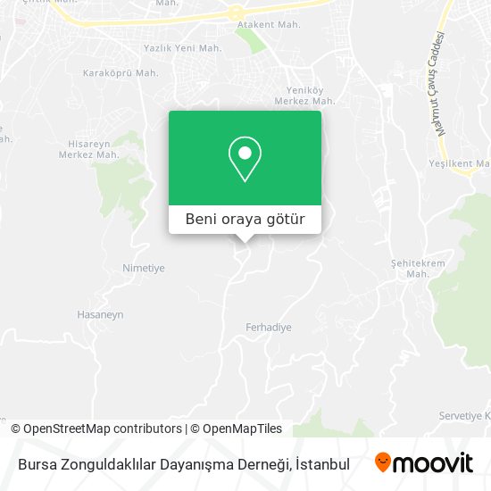Bursa Zonguldaklılar Dayanışma Derneği harita