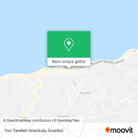 İnci Taneleri Anaokulu harita
