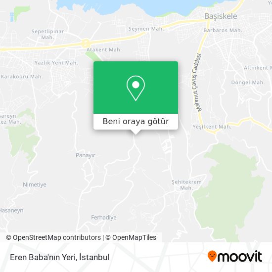 Eren Baba'nın Yeri harita