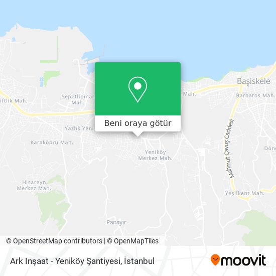 Ark Inşaat - Yeniköy Şantiyesi harita