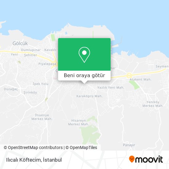 Ilıcalı Köftecim harita