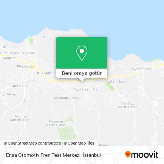 Ensa Otomotiv Fren Test Merkezi harita