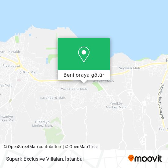 Supark Exclusive Villaları harita