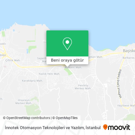 İnnotek Otomasyon Teknolojileri ve Yazılım harita