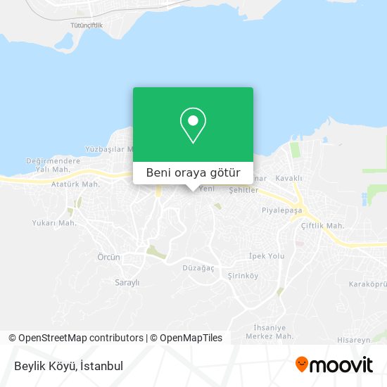 Beylik Köyü harita