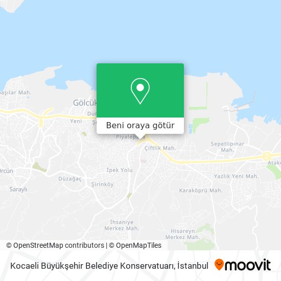 Kocaeli Büyükşehir Belediye Konservatuarı harita
