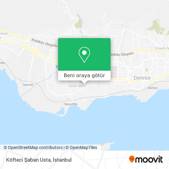 Köfteci Şaban Usta harita