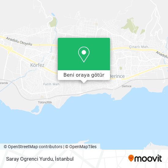 Saray Ogrenci Yurdu harita