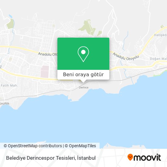 Belediye Derincespor Tesisleri harita