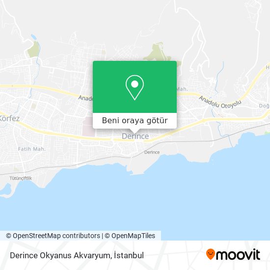 Derince Okyanus Akvaryum harita