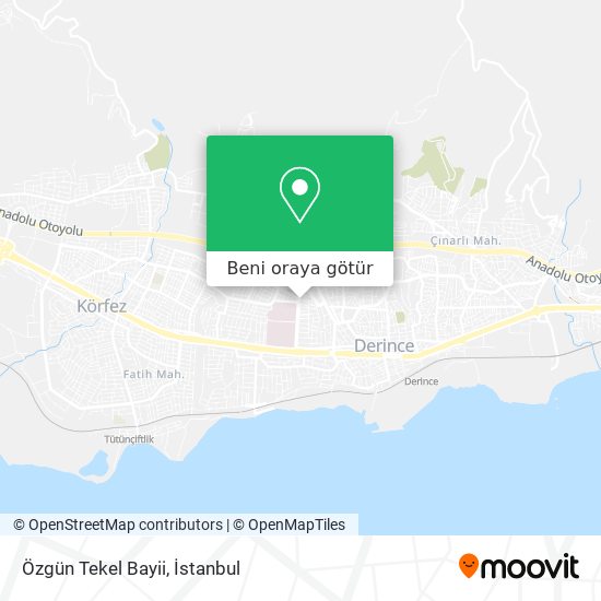 Özgün Tekel Bayii harita