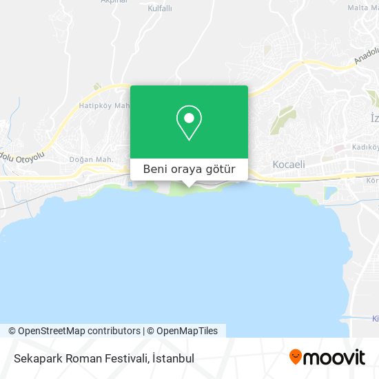 Sekapark Roman Festivali harita