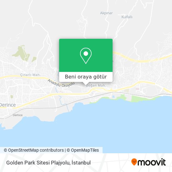 Golden Park Sitesi Plajyolu harita