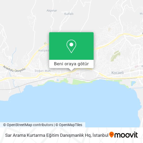 Sar Arama Kurtarma Eğitim Danışmanlık Hq harita