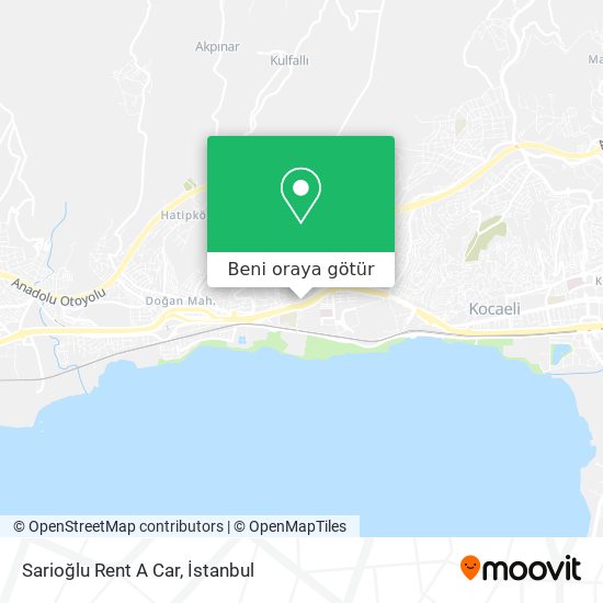 Sarioğlu Rent A Car harita
