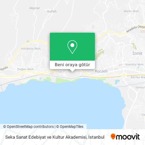 Seka Sanat Edebiyat ve Kultur Akademisi harita