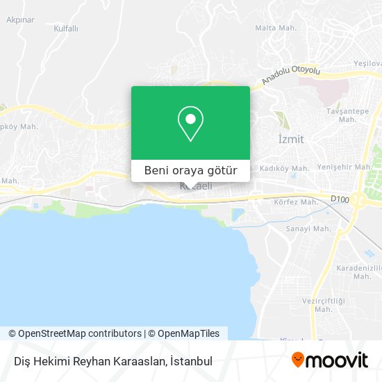 Diş Hekimi Reyhan Karaaslan harita