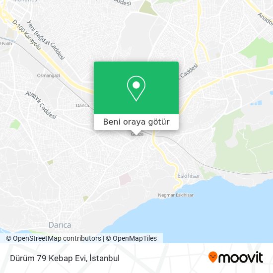 Dürüm 79 Kebap Evi harita