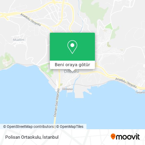 Polisan Ortaokulu harita