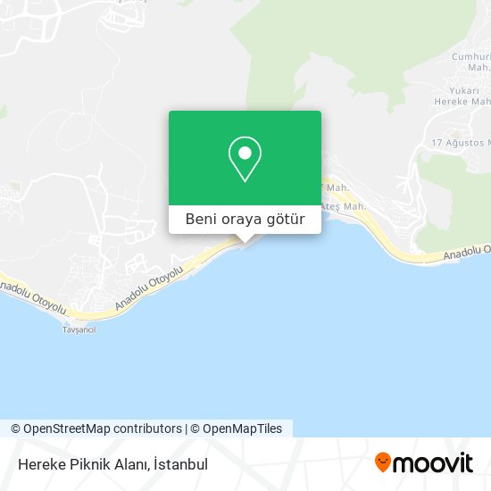 Hereke Piknik Alanı harita