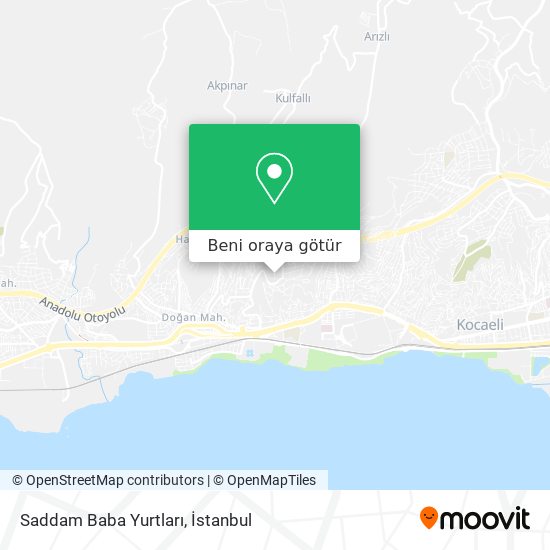 Saddam Baba Yurtları harita