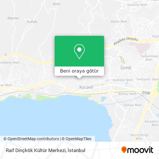 Raif Dinçkök Kültür Merkezi harita