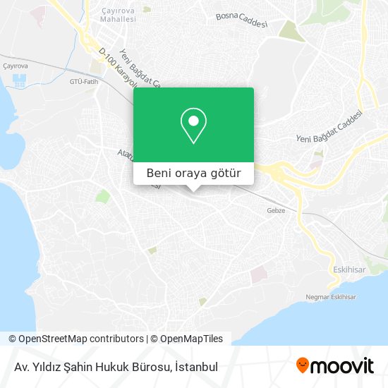 Av. Yıldız Şahin Hukuk Bürosu harita