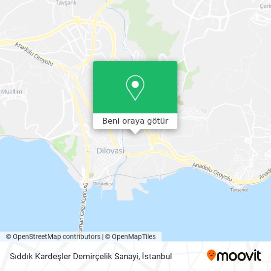 Sıddık Kardeşler Demirçelik Sanayi harita