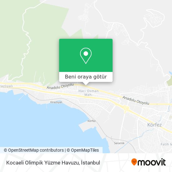 Kocaeli Olimpik Yüzme Havuzu harita